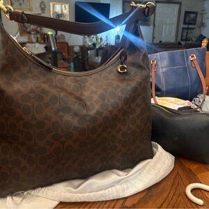 Juliet 38 signature C coated canvas shoulder handle bag